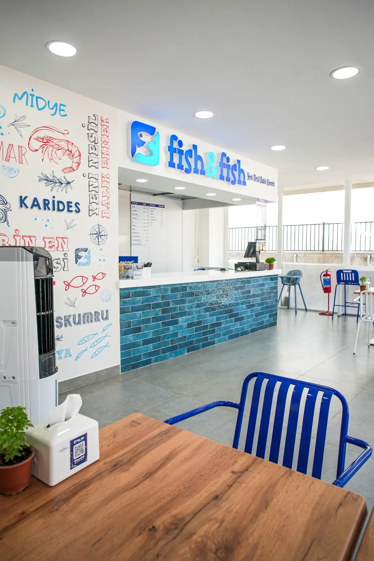 Fish & Fish servis alanı